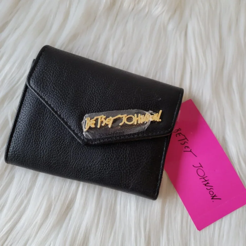 Betsey Johnson Trifold Flap Wallet